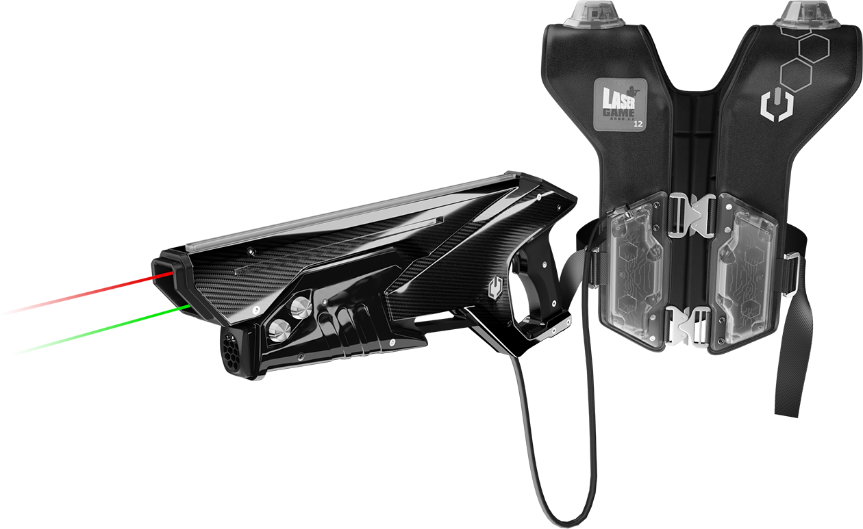 Laser game vesta zepředu
